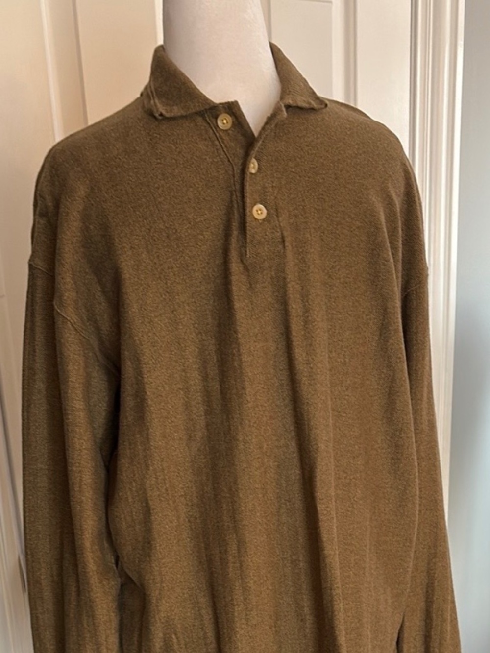 North 44 Long Sleeve Knit Polo Shirt